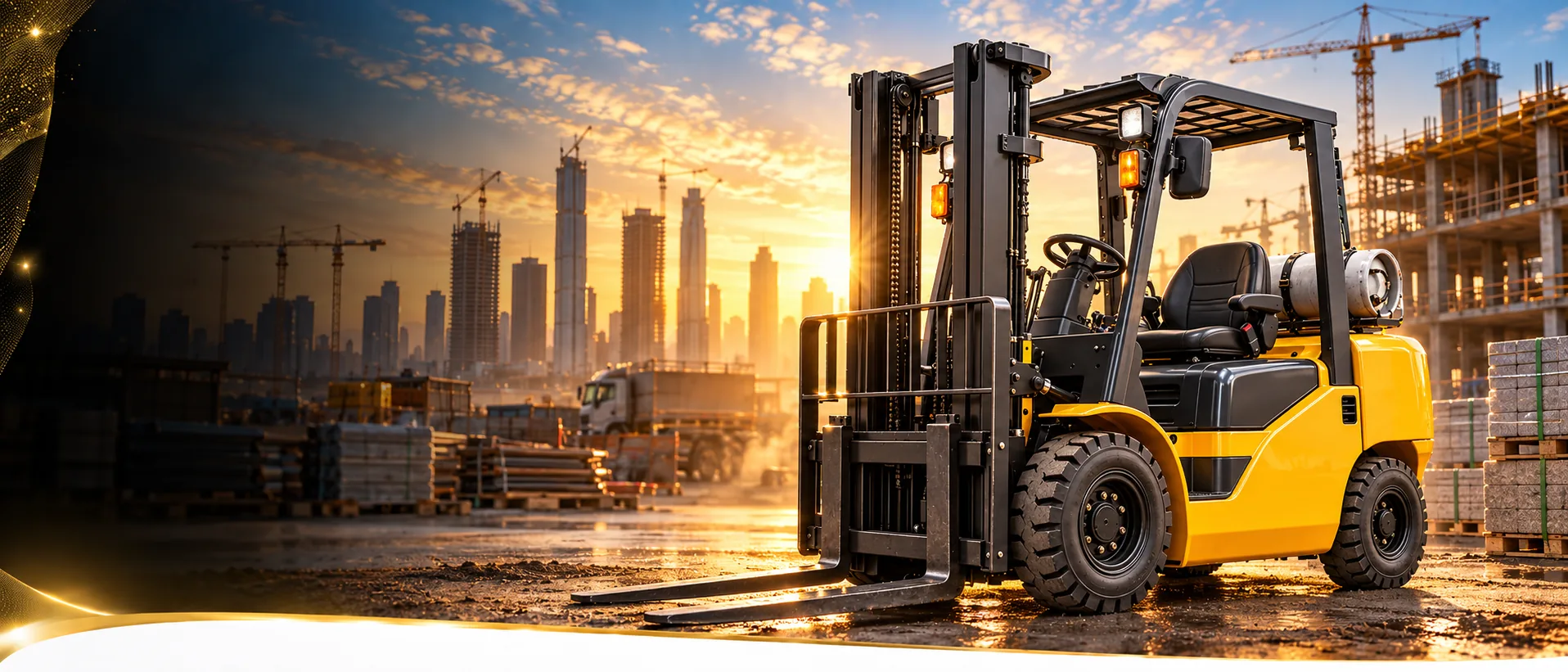 Earth moving machinery at work